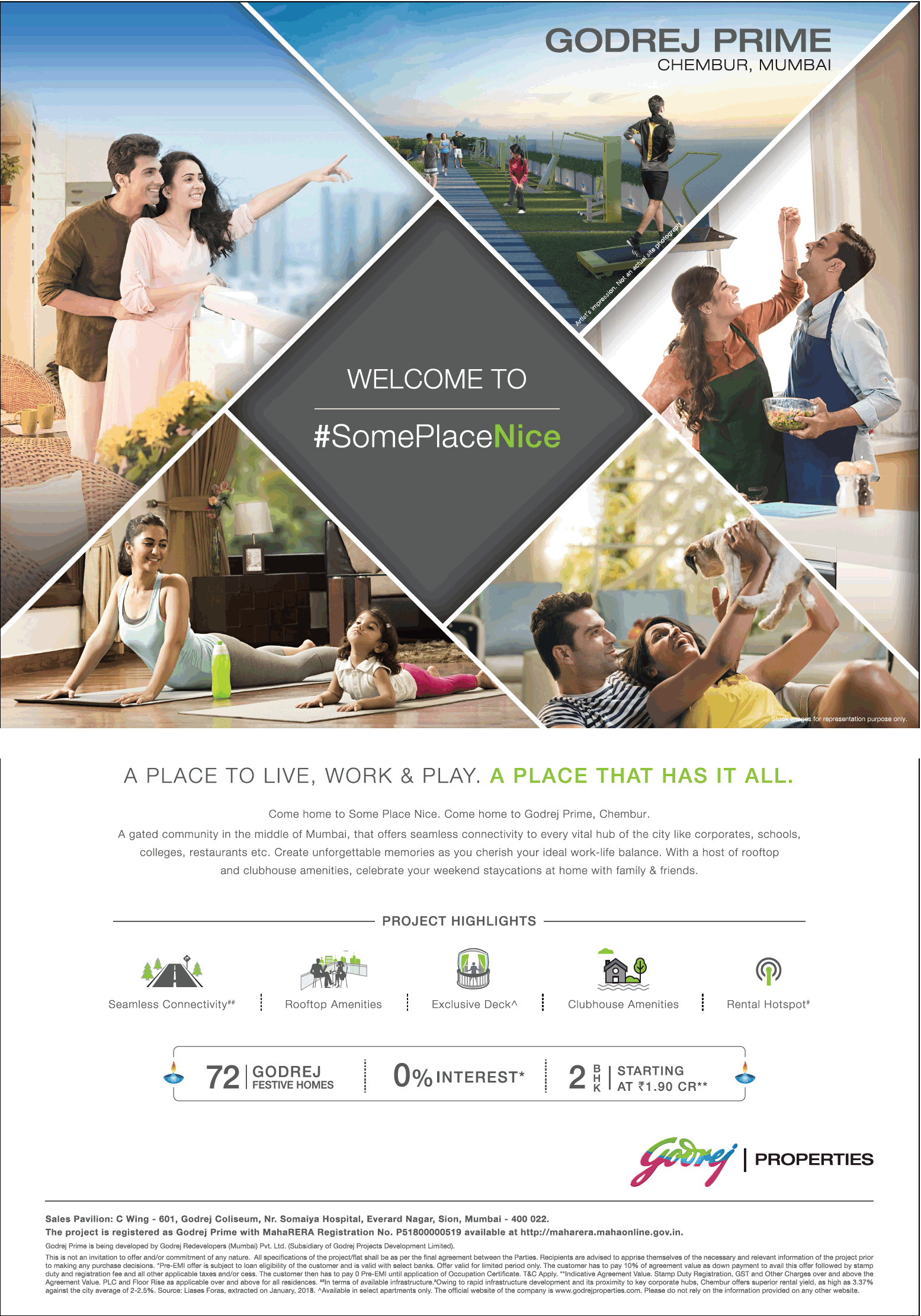 Book 2 bhk at Rs. 1.90 Cr. at Godrej Prime at Chembur, Mumbai Update